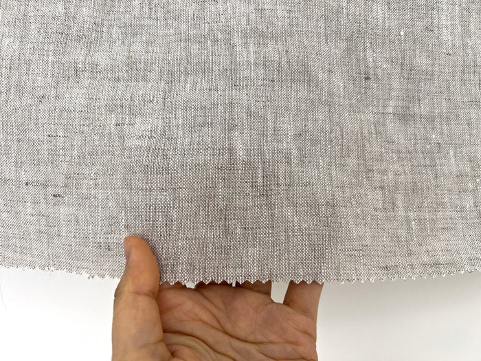 100% Linen Fabric – Medium to Heavyweight, Soft Finish Natural 8183