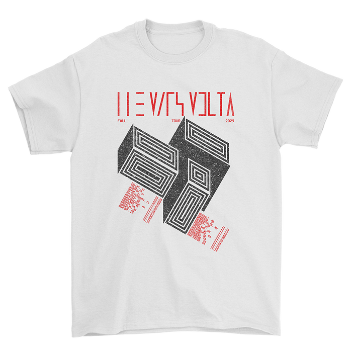 2025 Fall Tour White Dateback Tee