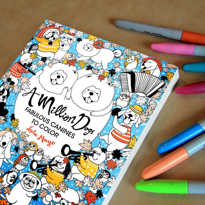 A Million Dogs Coloring Book