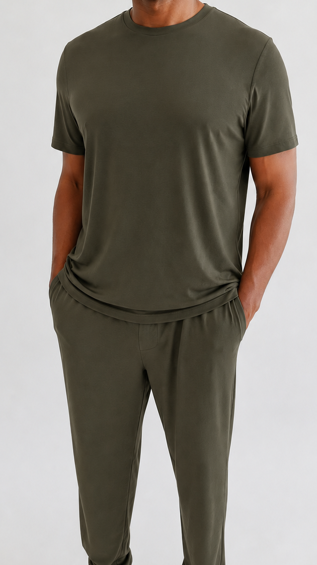 Adult Jogger Set In Olive