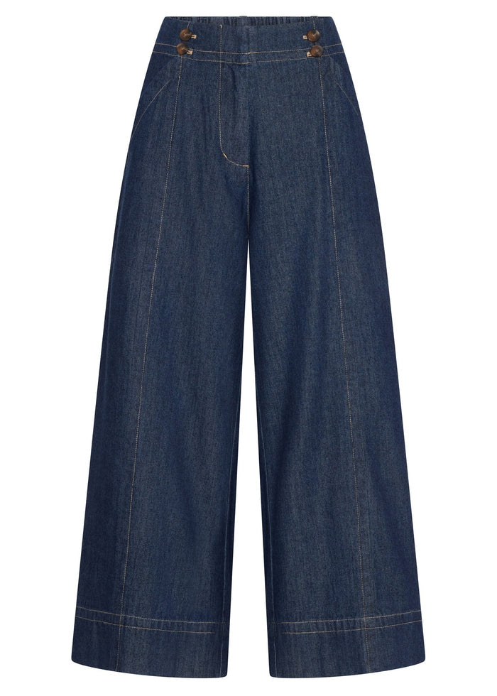 ANISE CROP PANT in Denim by Pol Clothing