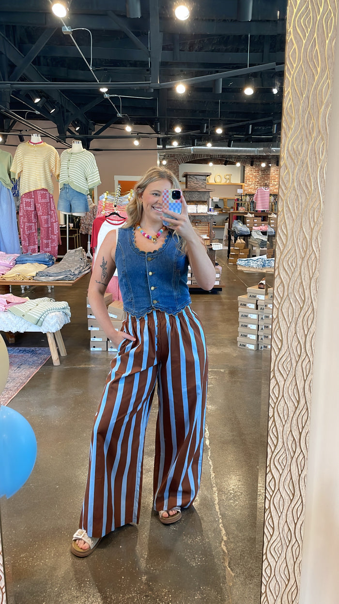Bayside Striped Wide Leg Pants