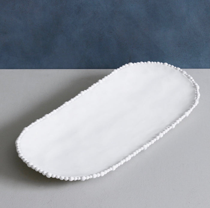 Beatriz Ball VIDA Alegria Large Oval Tray-White