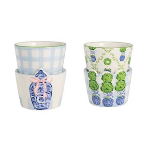 Blue Willow Ginger Jar Tidbit Set