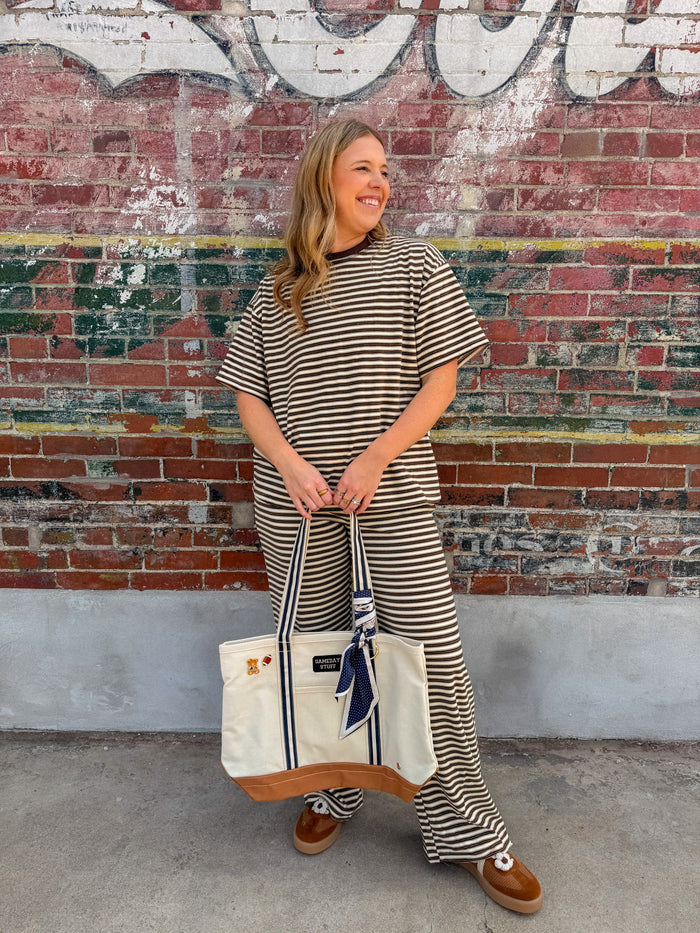 Cabin Cozy Striped Top
