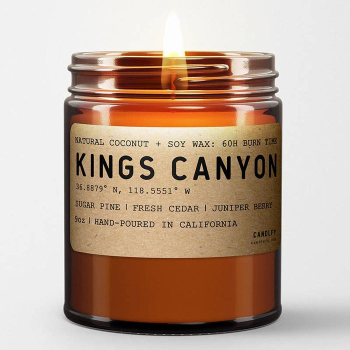 Candlefy - Kings Canyon California Scented Natural Wax Candle: 8oz