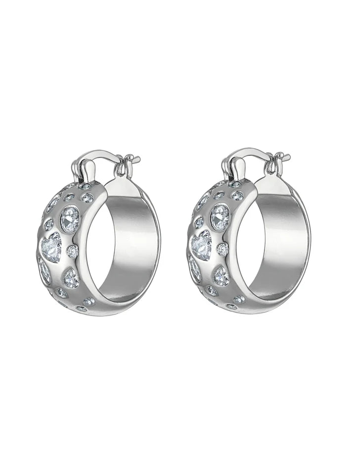Claire Silver Hoop