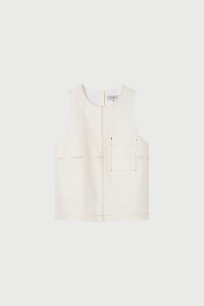 White blouse on a light beige background