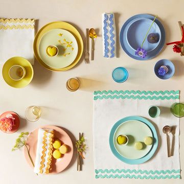 Colourful Ricrac Fabric Napkins