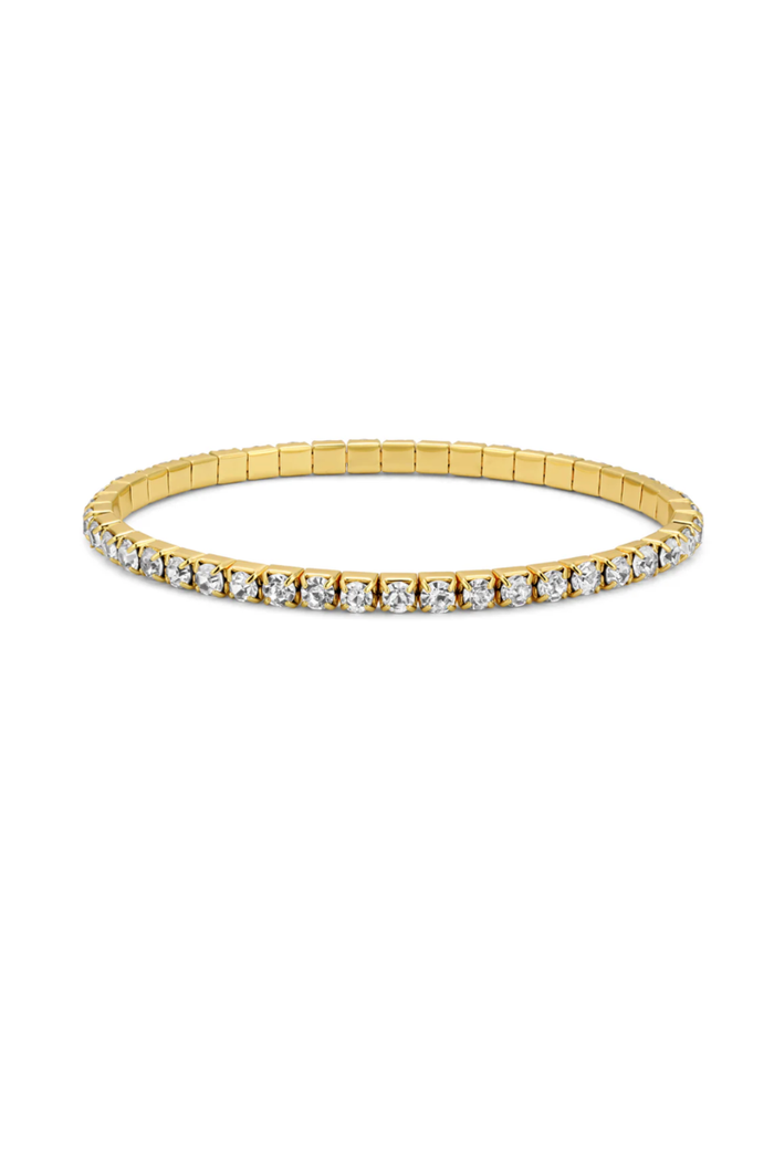 Crystal Tennis Bracelets- Gold