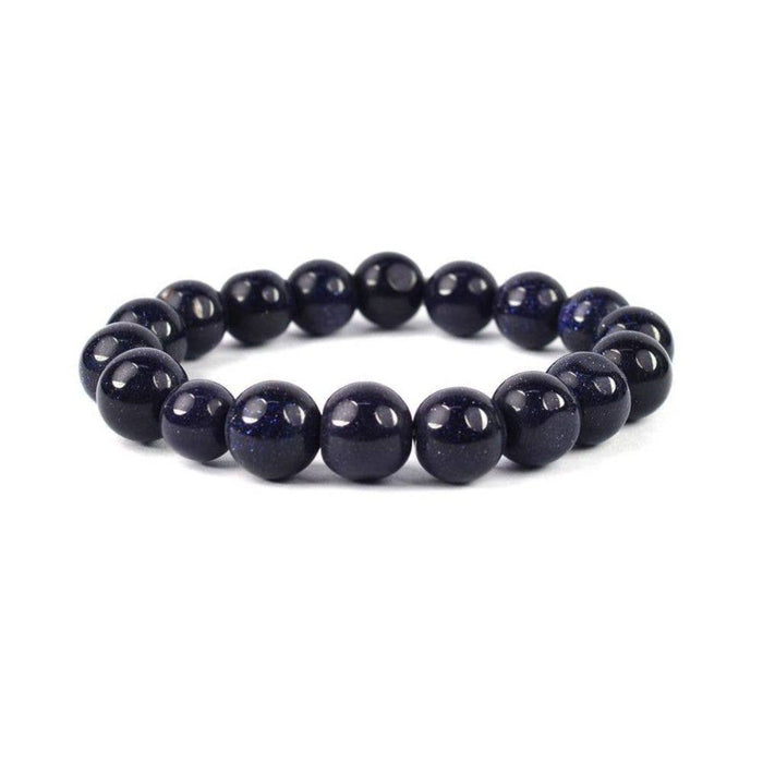 Earths Elements Wholesale - Crystal Bracelet - 8mm Blue Goldstone, pack of 5