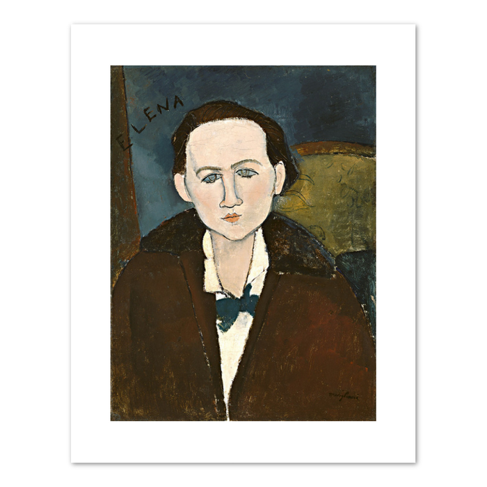 Amedeo Modigliani, Elena Pavlowski, 1917, Fine Art Prints in various sizes by Museums.Co