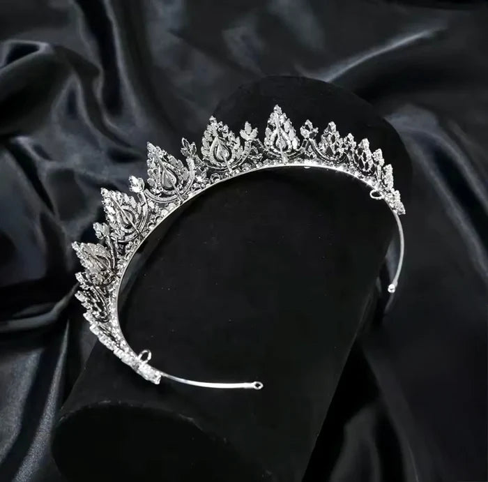 Wedding Hair Accessories - Royal Glamour CZ Bridal Tiara