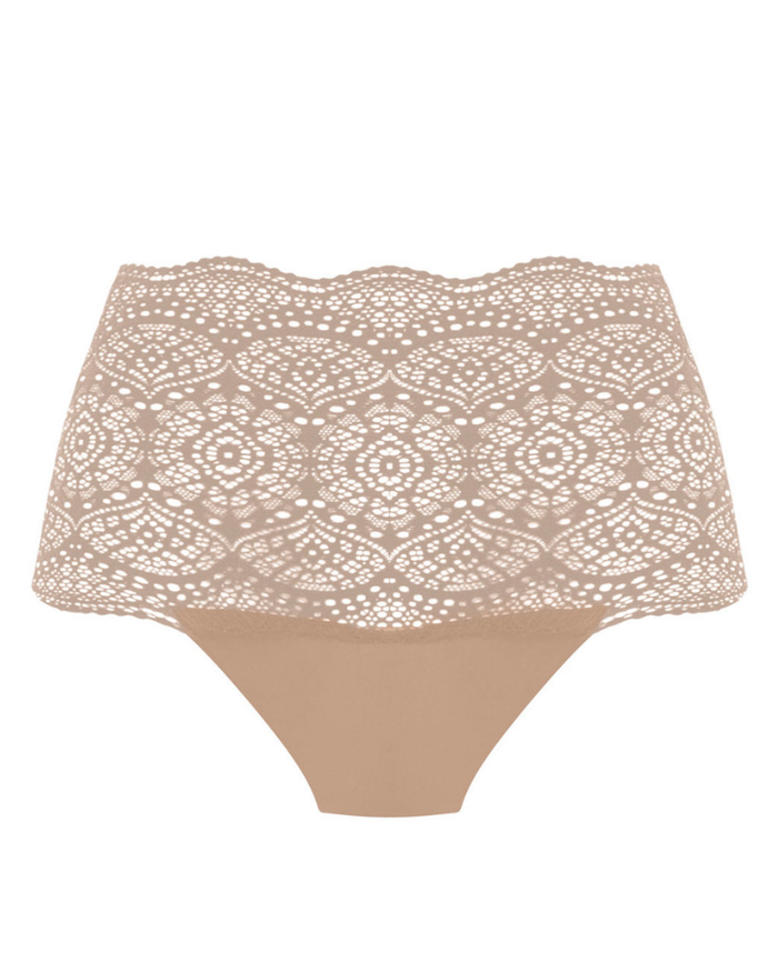 Fantasie FL2330 Natural Beige Lace Ease Invisible Stretch Nylon Full Brief myselflingerie.com