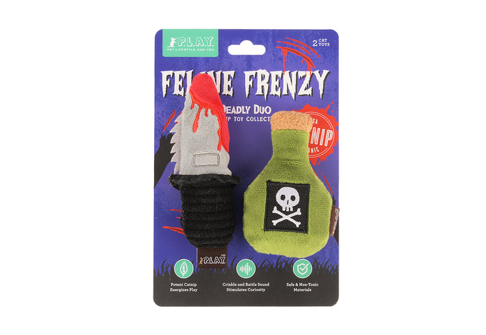 P.L.A.Y. Feline Frenzy Killer Cat Deadly Duo Toy Set in packaging