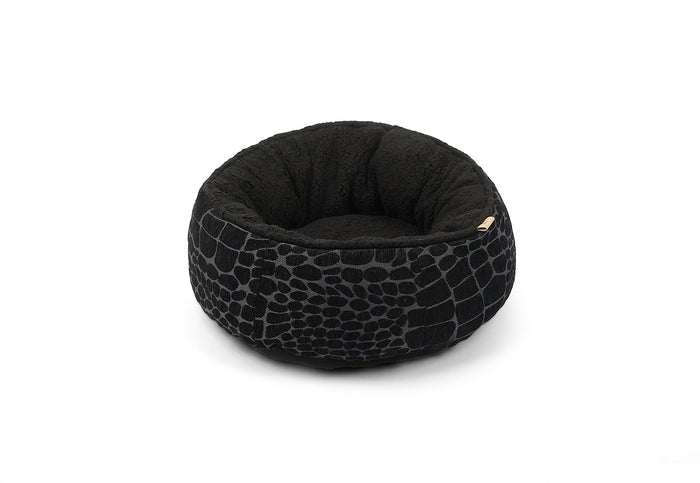 P.L.A.Y. Feline Frenzy Donut Cuddler Bed - Kalahari Black