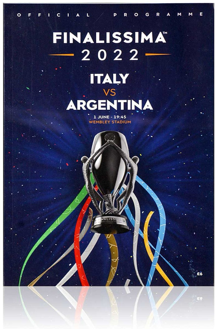 Finalissima 2022 Italy vs Argentina Match Day Programme 1.06.22 Mint Condition