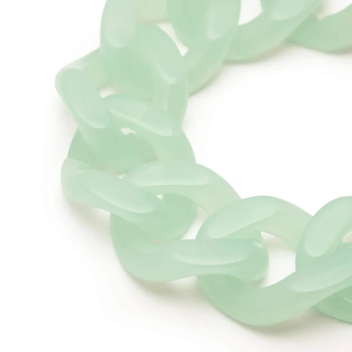 FLAT CHAIN BRACELET in Opaline Mint by Vanessa Baroni