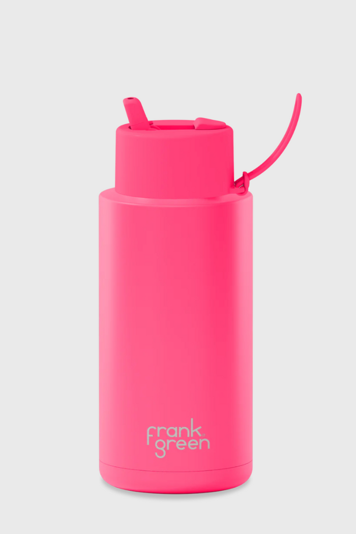 Frank Green Reusable Bottle 34oz- Neon Pink