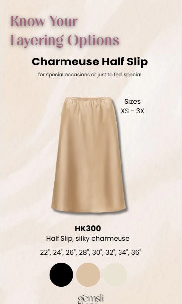 Gemsli 28" Nylon Half Slip