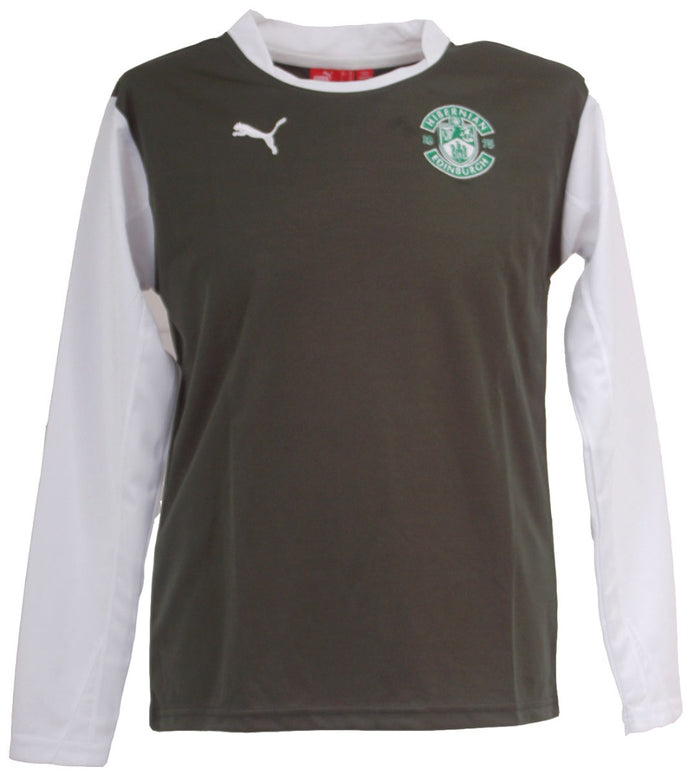 Hibernian F.C. Long Sleeved Kids Football Shirt 32/34