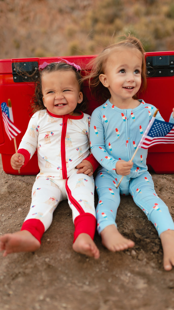 Infant Romper in American Pups
