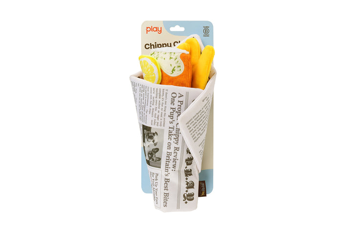 P.L.A.Y. International Classic Chippy Chews in packaging on a white background