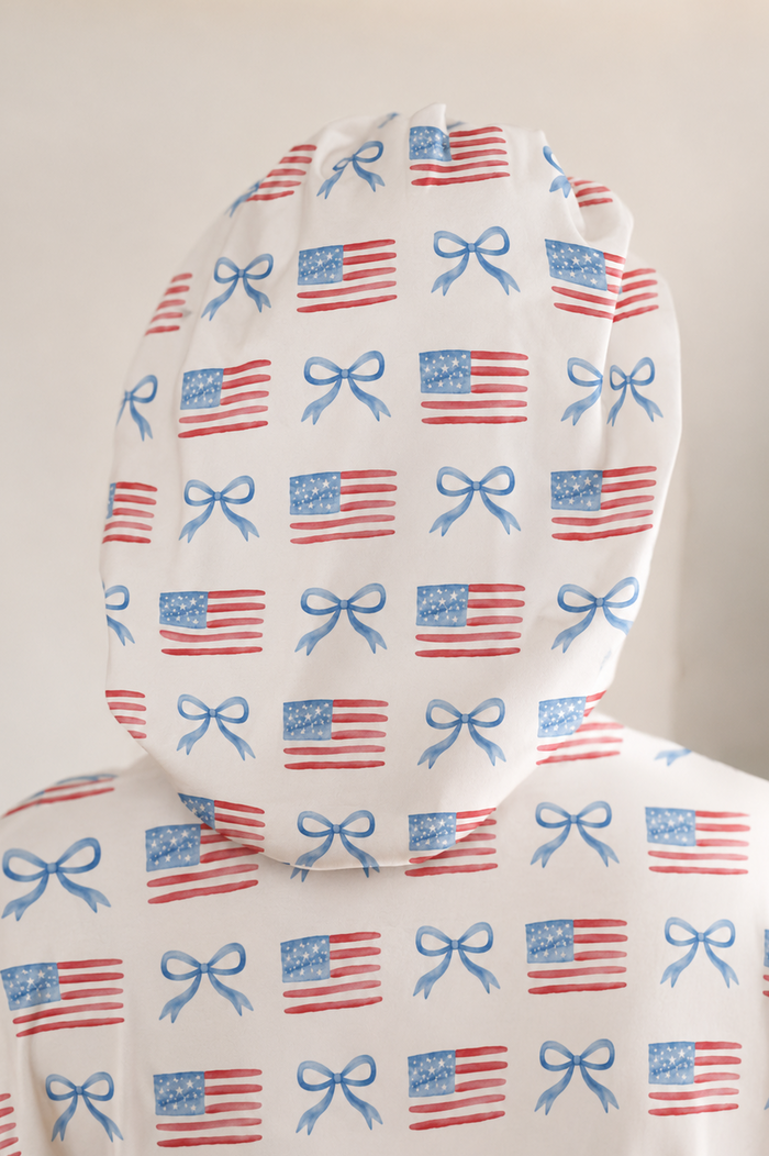 Kid's Satin Bonnet in American Bows