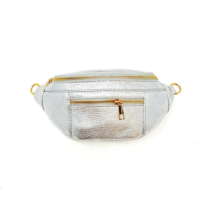 Leather Crossbody Belt Bag