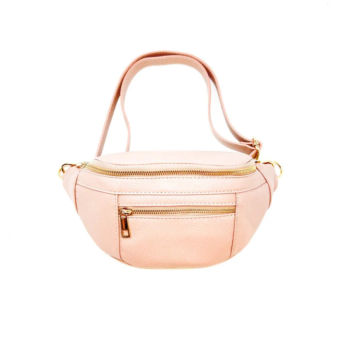 Leather Crossbody Belt Bag