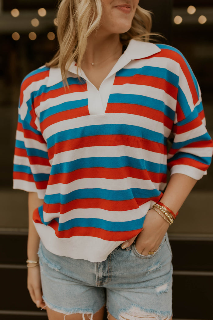Liberty Striped Knit Top