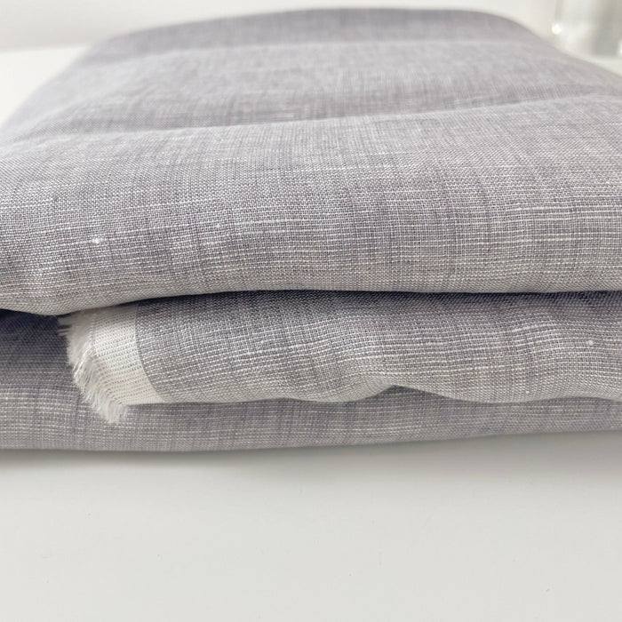 Linen Dot Shape Fabric 4613 6608 - The Linen Lab - Grey