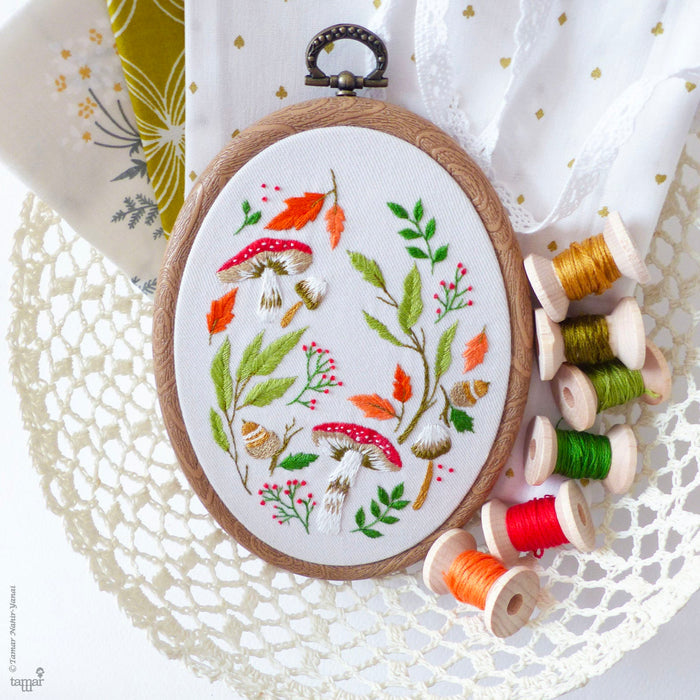 Magical Autumn Hand Embroidery Kit-Stitched Modern