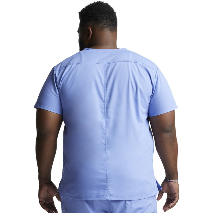 Men's EDS Signature V-Neck Scrub Top - Ciel - 2