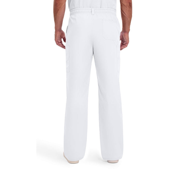 Men's EDS Signature Zip Fly Pull-On Scrub Pant - White - 2
