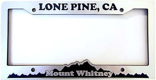 Mt. Whitney Lone Pine License Plate