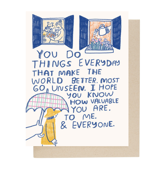 People I've Loved - You Make the World Better Card