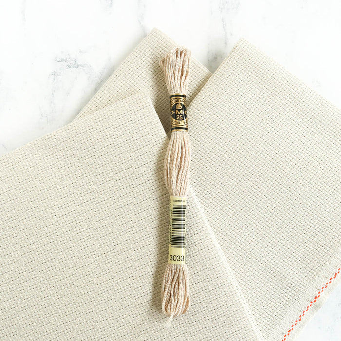 Platinum Aida Cross Stitch Fabric-Stitched Modern