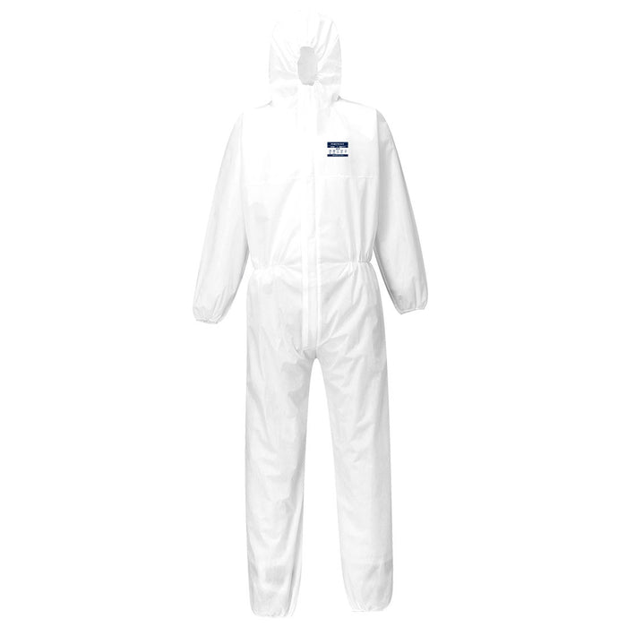 PortWest BizTex SMS Coverall Type 5/6 Box of 50 - WHITE (ST30)