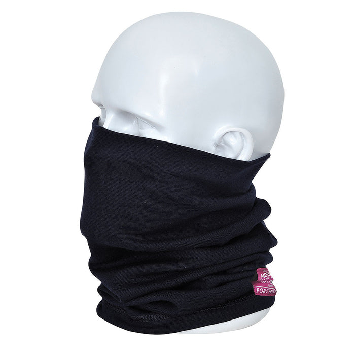 PortWest Flame Resistant Antistatic Neck Tube - ONESIZE - Navy (FR19)