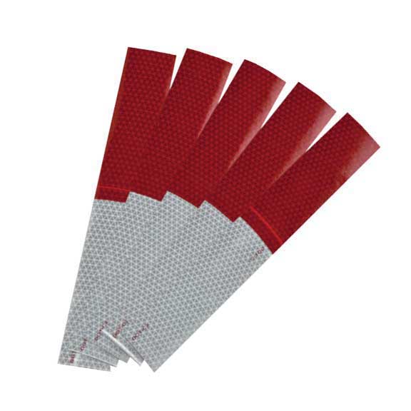 Reflexite V92 DOT-C2 6"Red/6"White Conspicuity Tape - 2"x12" Strip