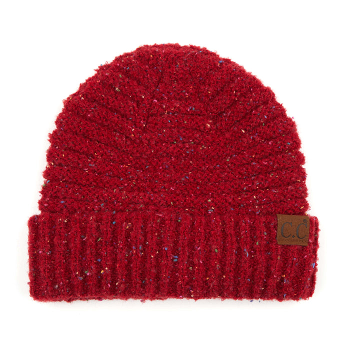 Regular Boucle Beanie - Confetti Red
