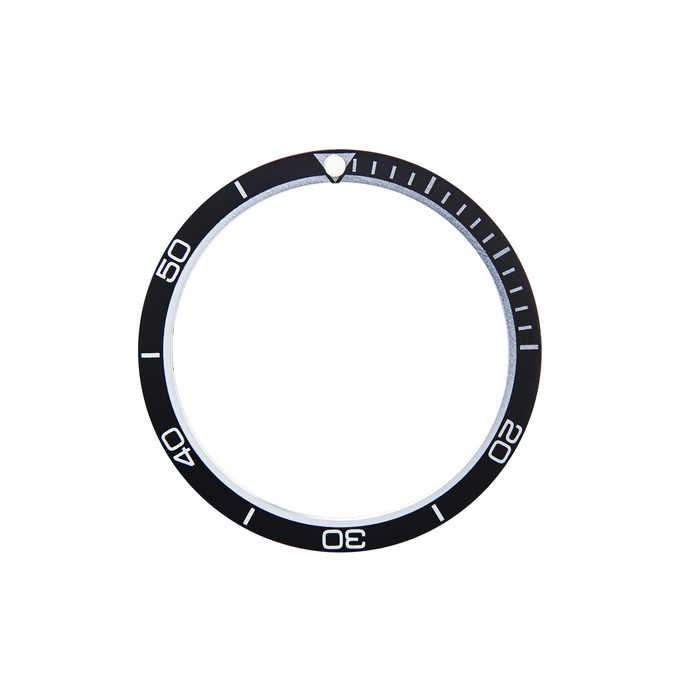 SKX Aluminium Bezel Insert: PO Style Black