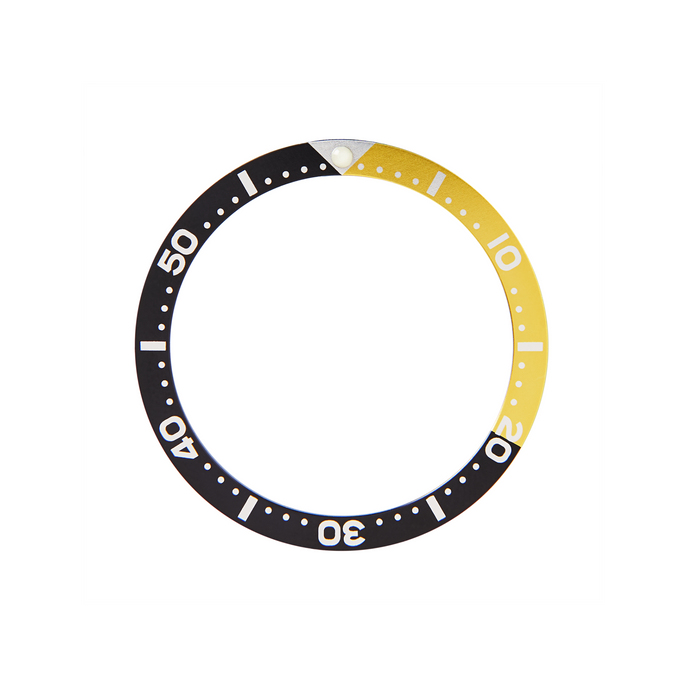 SKX Aluminium Bezel Insert: SKX style Black/Yellow (Bumblebee) for SKX007/SKX009