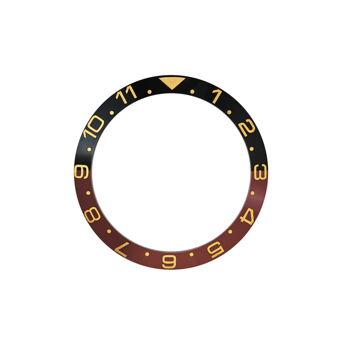 SKX Ceramic Bezel Insert: Dual Time style (Root Beer) SKX007 SKX009 SRPD