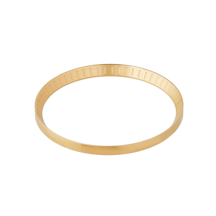 SKX007 Chapter Ring: Brushed Gold Finish with Markers