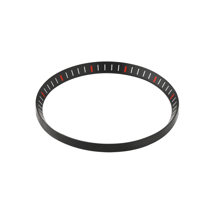 SKX007/SRPD Chapter Ring: Matte Black Finish with Red Markers