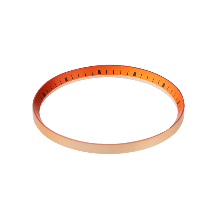 SKX Chapter Ring: Orange Finish with Black Markers SKX007 SKX009 SRPD