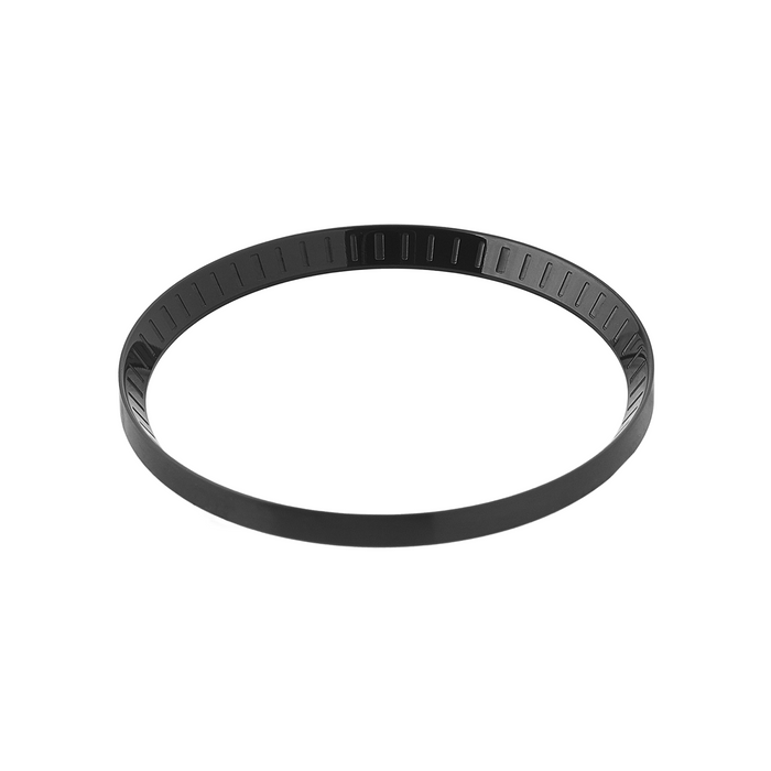 SKX007 Chapter Ring: Polished Black Finish with Markers