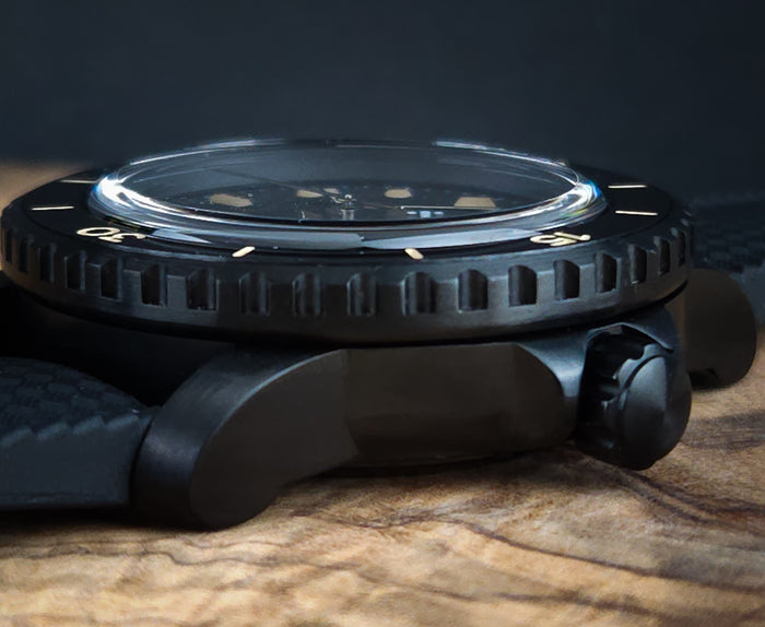 SKX007/SRPD Fathoms Bezel: Brushed Black Finish